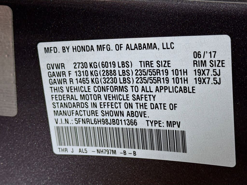 Thumbnail: 2018 Honda Odyssey - 32