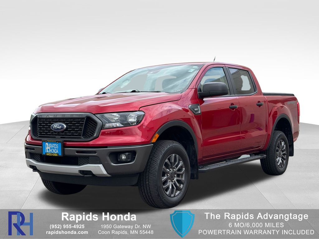 Rapid Red Metallic Tinted Clearcoat 2021 Ford Ranger Pickup Truck Four-Wheel Drive Automatic
