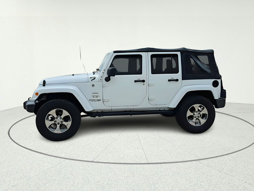 2018 Jeep Wrangler JK Unlimited Sahara White at Gullo Toyota