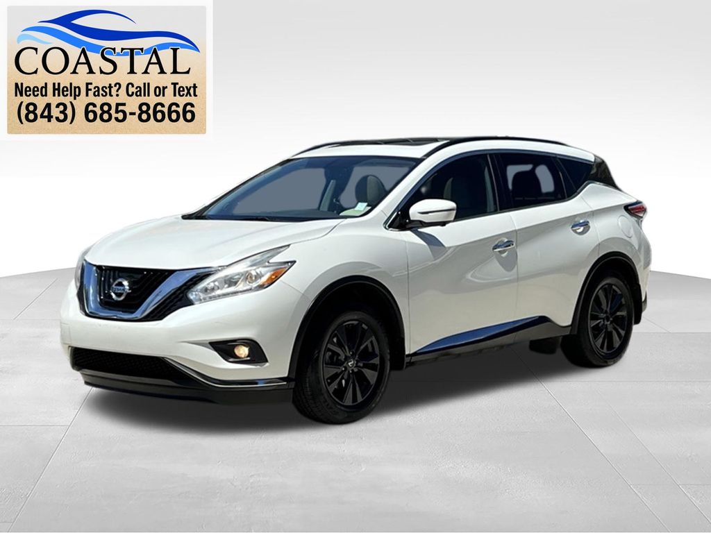 2017 Nissan Murano SV White at Coastal Chevrolet Cadillac
