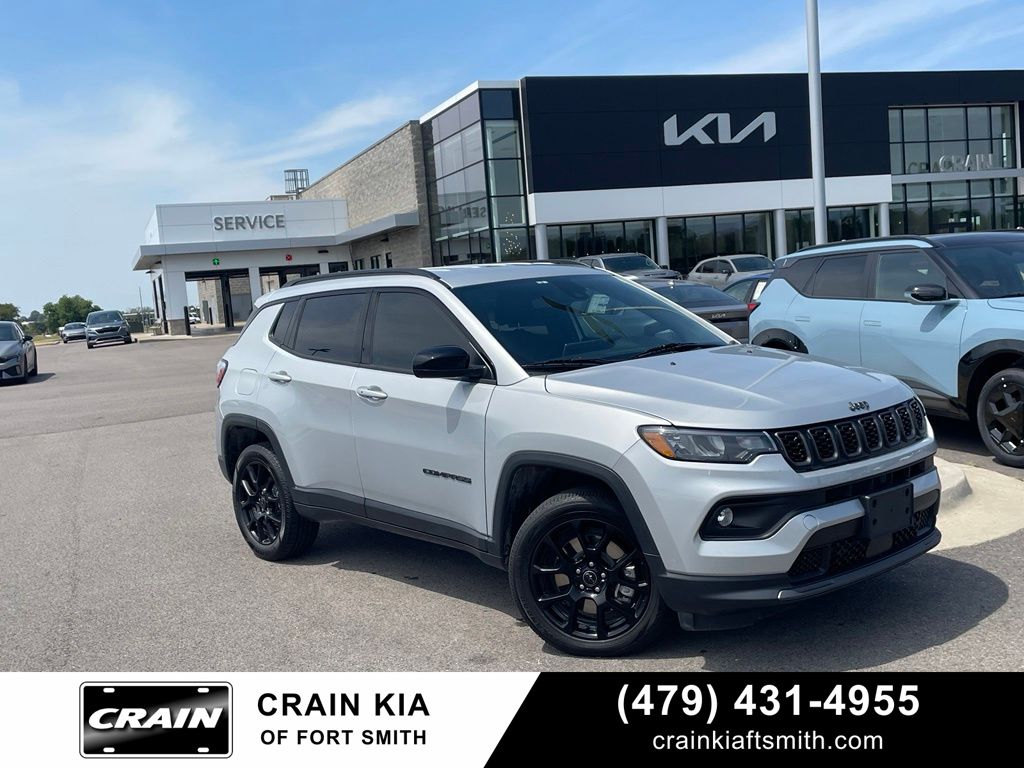 Silver 2025 Jeep Compass SUV / Crossover Four-Wheel Drive 8-Speed Automatic
