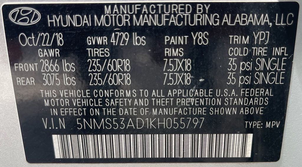 2019 Hyundai Santa Fe Ultimate Silver at Bayway Cadillac of The Woodlands