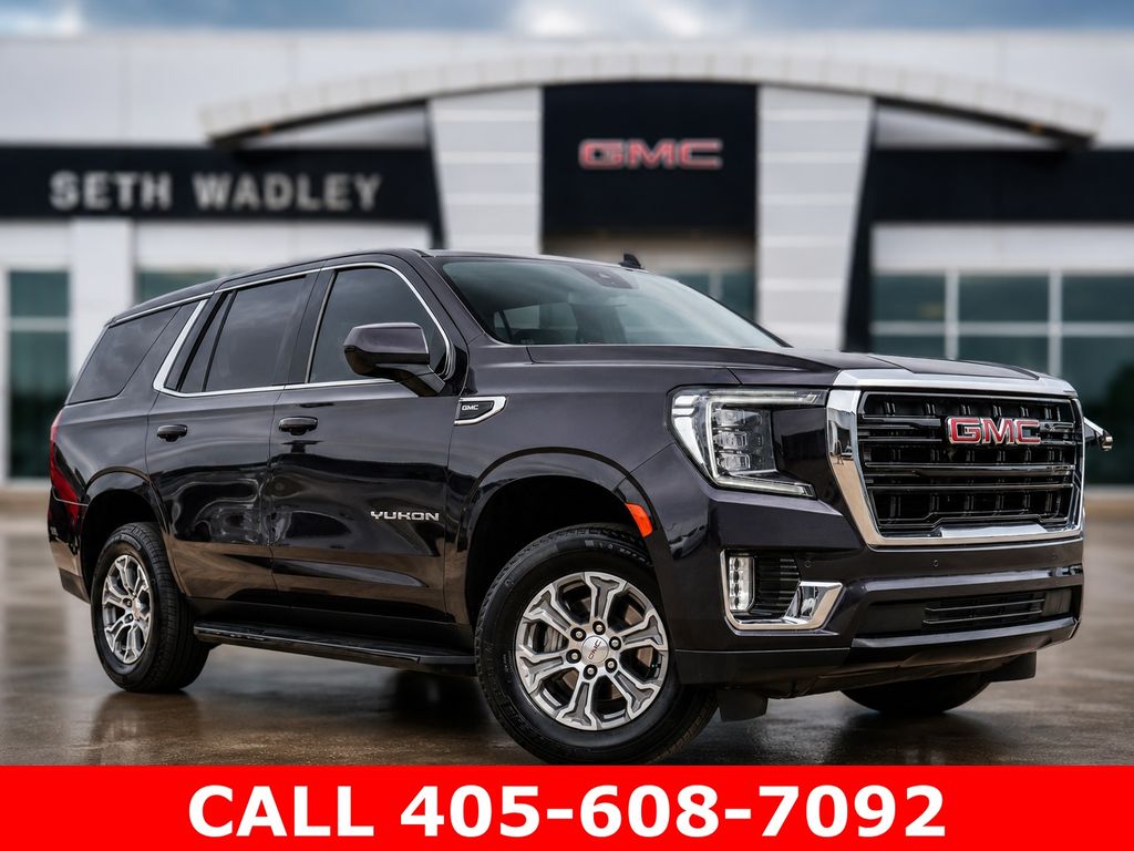 Midnight Blue Metallic 2024 GMC Yukon SLE 4WD SUV / Crossover Four-Wheel Drive