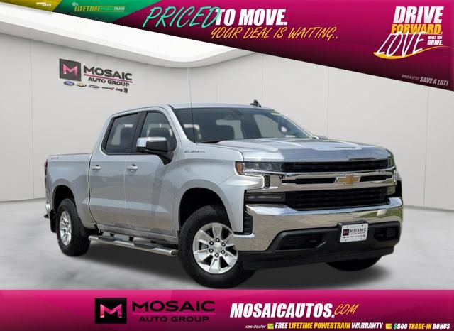 Silver Ice Metallic 2021 Chevrolet Silverado 1500 Pickup Truck Four-Wheel Drive 8-Speed Automatic