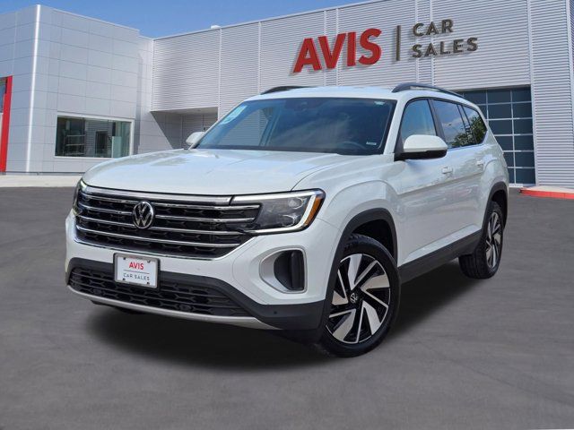 White 2025 Volkswagen Atlas SE FWD with Technology SUV / Crossover Front-Wheel Drive 8-Speed Automatic