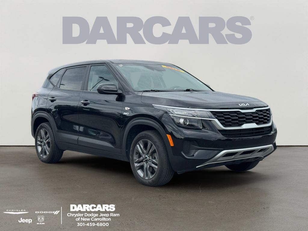 Cherry Black 2023 Kia Seltos SUV / Crossover All-Wheel Drive Continuously Variable Transmission