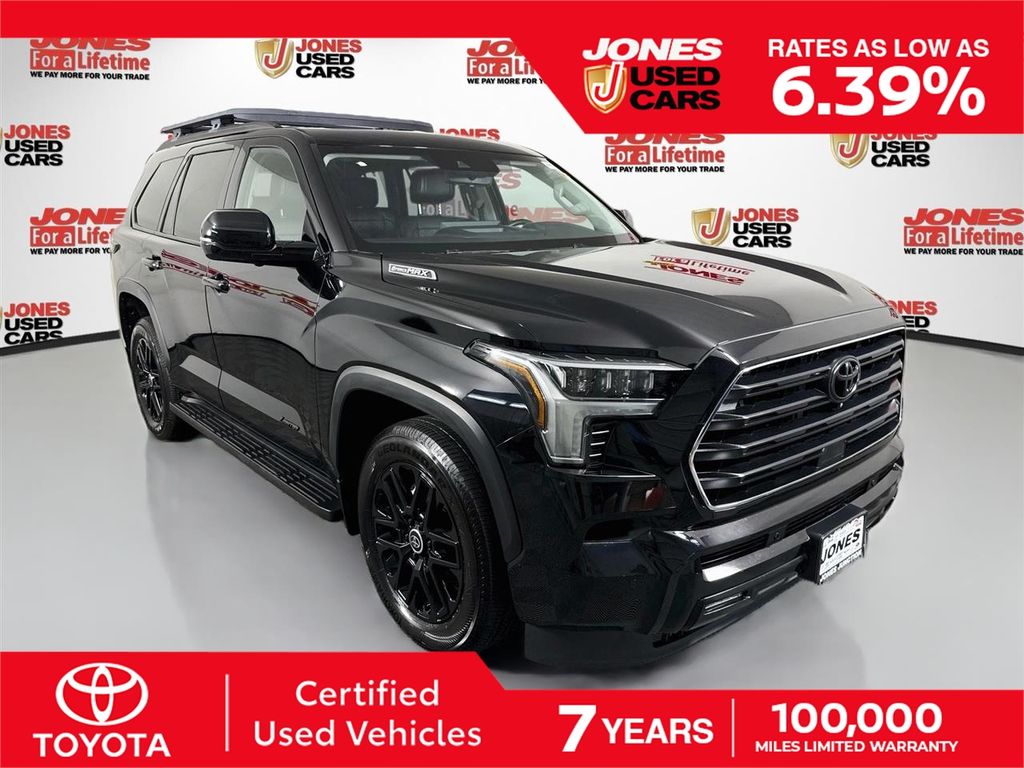 Midnight Black Metallic 2024 Toyota Sequoia SUV / Crossover Four-Wheel Drive Automatic