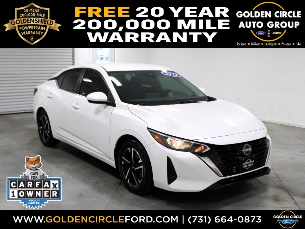 Aspen White Tricoat 2024 Nissan Sentra Sedan Front-Wheel Drive Continuously Variable Transmission