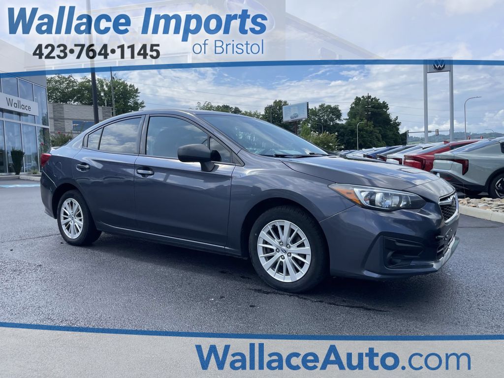 Carbide Gray Metallic 2017 Subaru Impreza Sedan All-Wheel Drive Continuously Variable Transmission