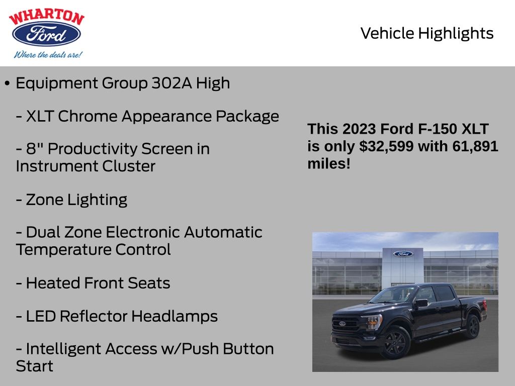 2023 Ford F-150 XLT Black at DeMontrond Ford