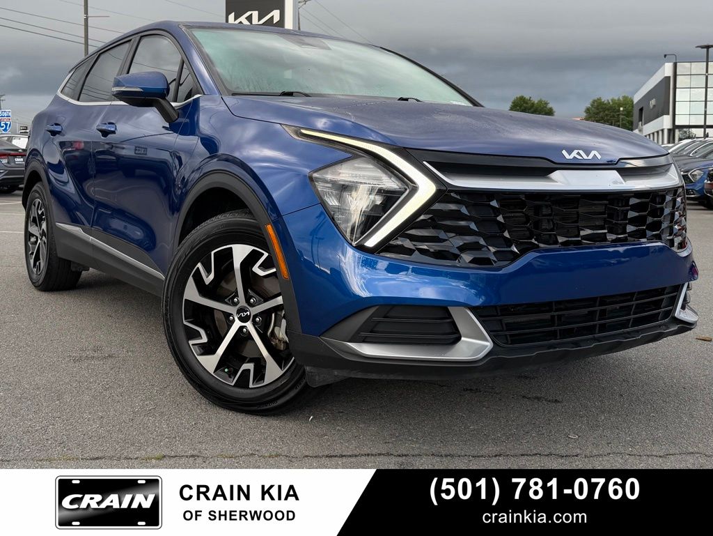 Sapphire Blue 2023 Kia Sportage EX FWD SUV / Crossover Front-Wheel Drive 8-Speed Automatic