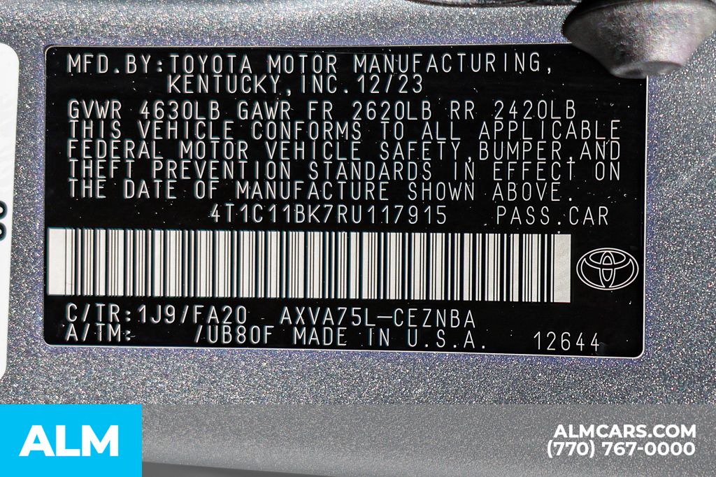 Used 2024 Silver Toyota LE image 55