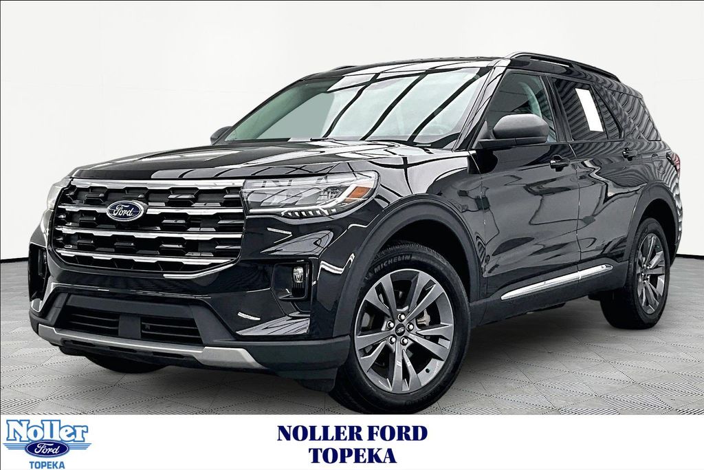 Agate Black Metallic 2025 Ford Explorer SUV / Crossover All-Wheel Drive Automatic