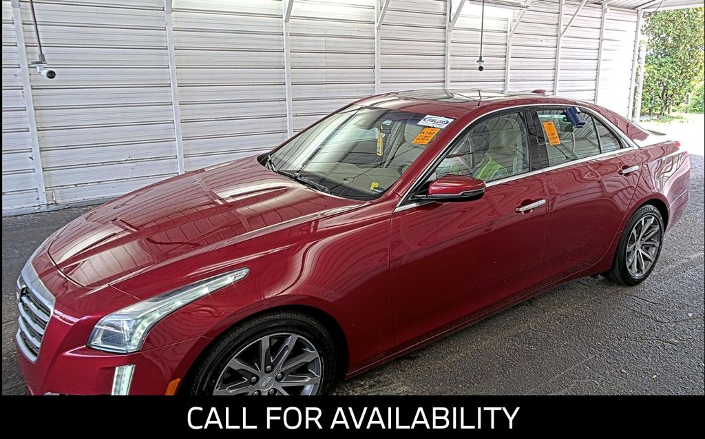 Red 2016 Cadillac CTS Sedan Rear-Wheel Drive 8-Speed Automatic