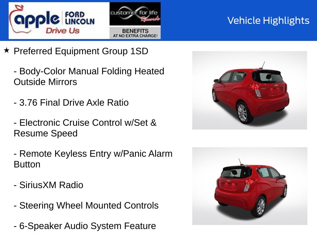 2021 Chevrolet Spark FWD 1LT Automatic