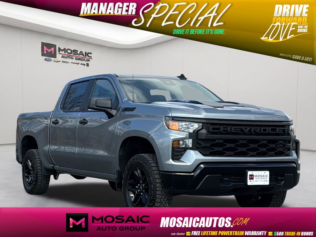 Sterling Gray Metallic 2024 Chevrolet Silverado 1500 Pickup Truck Four-Wheel Drive 8-Speed Automatic