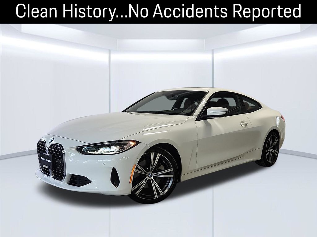 Alpine White 2021 BMW 4 Series Coupe Rear-Wheel Drive 8-Speed Automatic