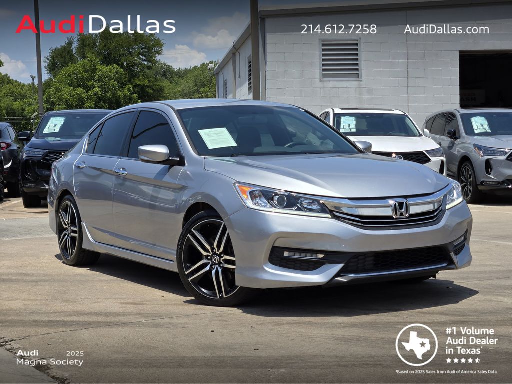 Lunar Silver Metallic 2017 Honda Accord Sedan Front-Wheel Drive Continuously Variable Transmission