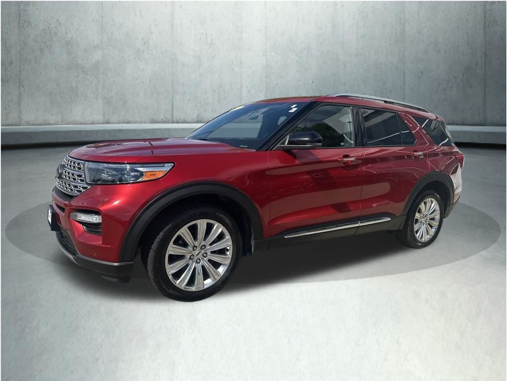 Red Metallic 2020 Ford Explorer SUV / Crossover All-Wheel Drive Automatic