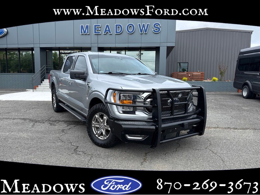 Iconic Silver Metallic 2021 Ford F-150 Pickup Truck Four-Wheel Drive 10-Speed Automatic