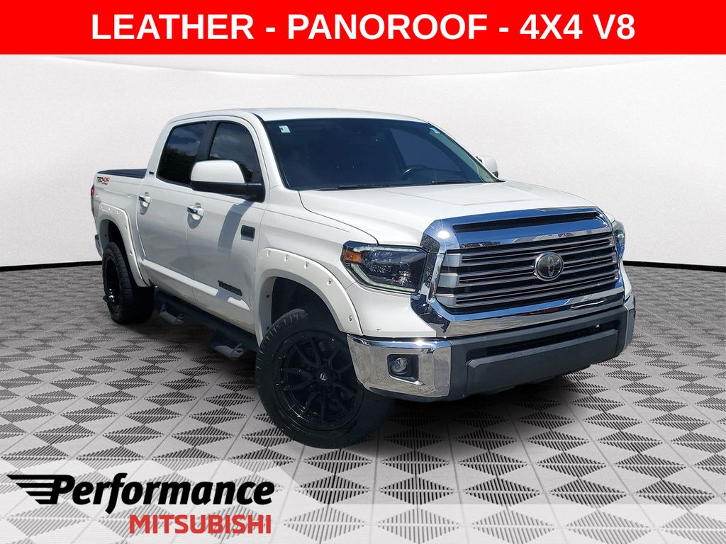Super White 2020 Toyota Tundra Pickup Truck Four-Wheel Drive 6-Speed Automatic