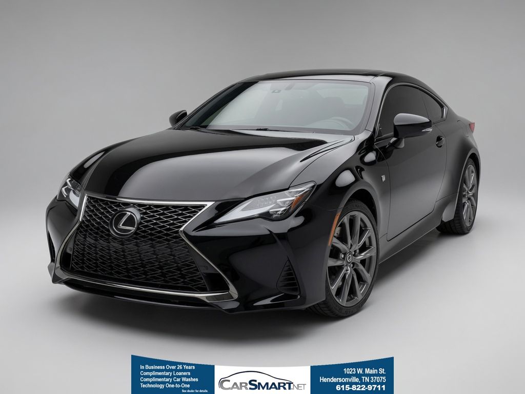 Black (Obsidian) 2022 Lexus RC Coupe Rear-Wheel Drive 8-Speed Automatic