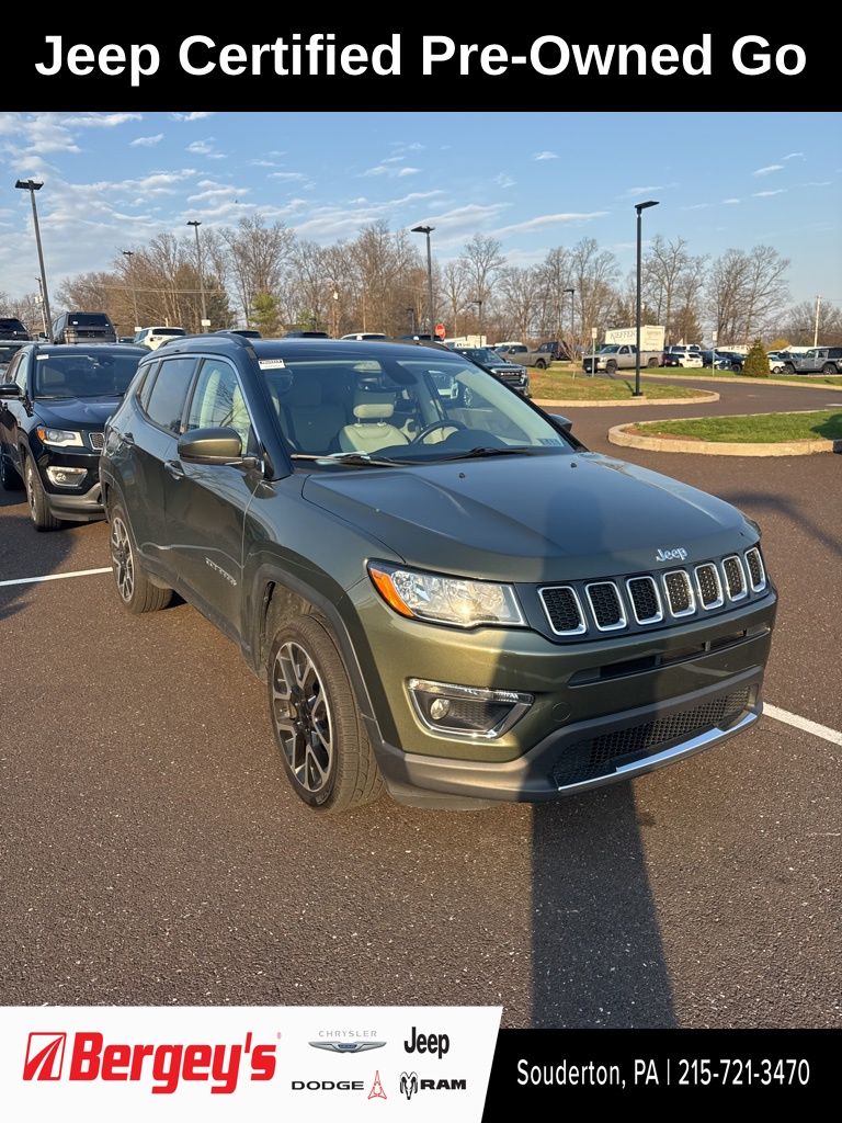 Olive Green Pearlcoat 2018 Jeep Compass Limited 4WD SUV / Crossover Four-Wheel Drive 9-Speed Automatic