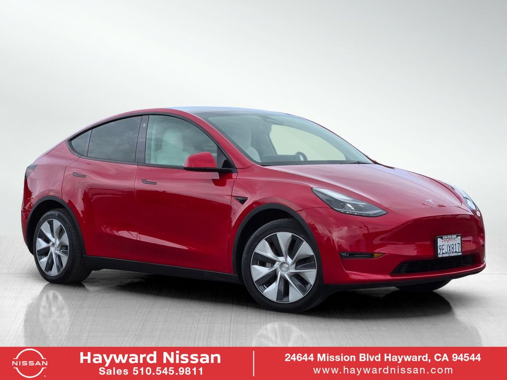 Red Multi-Coat 2023 Tesla Model Y Long Range AWD SUV / Crossover All-Wheel Drive 1-Speed Automatic