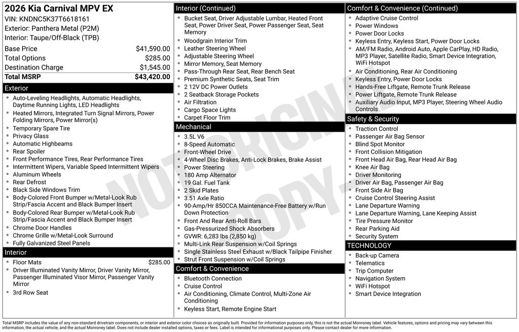New 2026 Gray Kia EX image 6