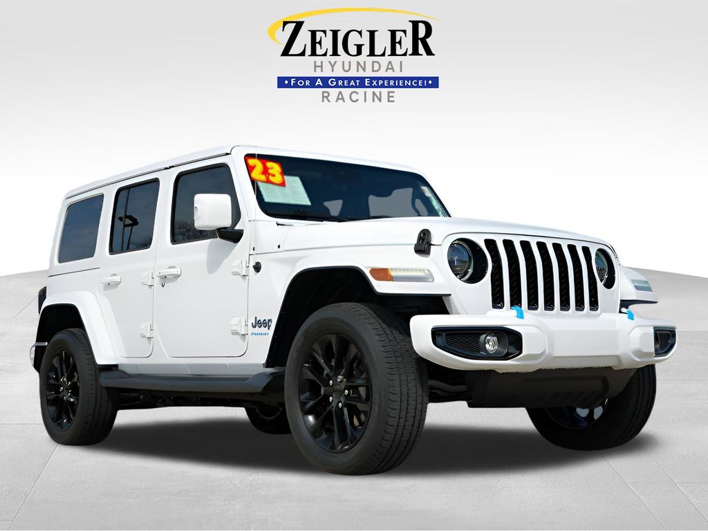 Bright White Clearcoat 2023 Jeep Wrangler 4xe High Altitude 4WD SUV / Crossover Four-Wheel Drive 8-Speed Automatic
