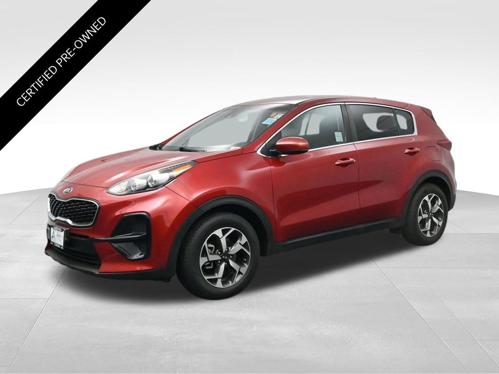 Hyper Red 2021 Kia Sportage SUV / Crossover Front-Wheel Drive 6-Speed Automatic Overdrive