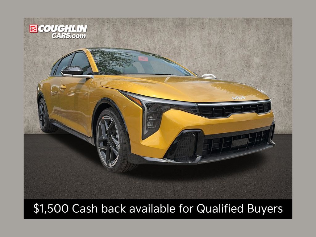Sparkling Yellow 2026 Kia K4 Hatchback GT-Line FWD Hatchback Front-Wheel Drive Continuously Variable Transmission