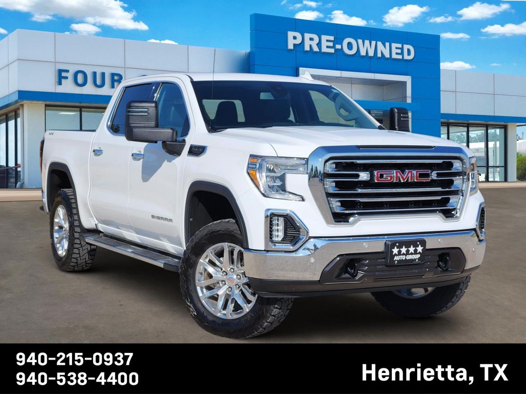 Summit White 2019 GMC Sierra 1500 Pickup Truck Four-Wheel Drive 8-Speed Automatic