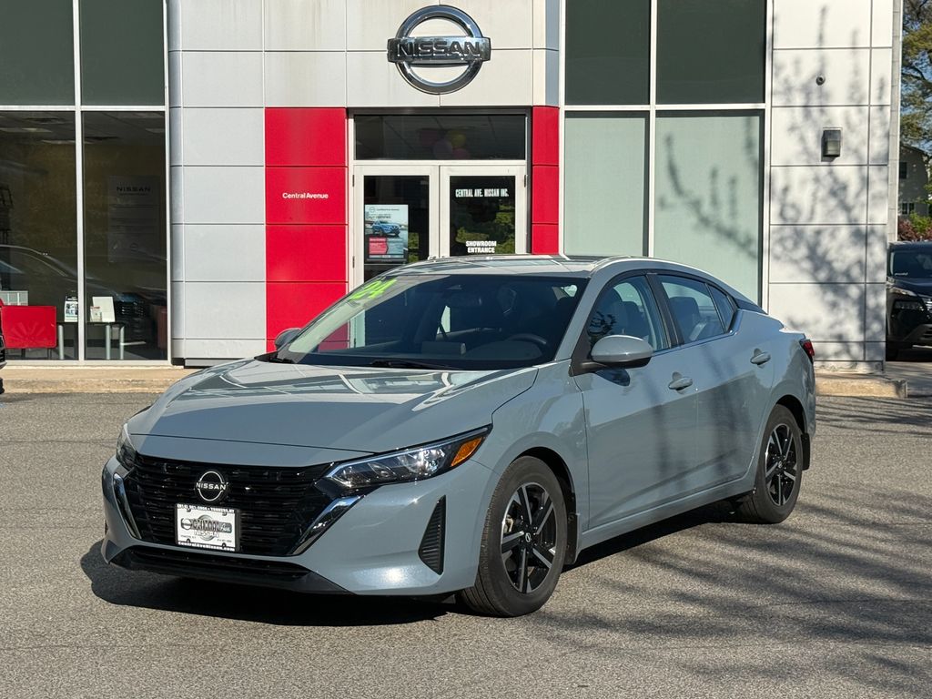 Atlantic Gray Metallic 2024 Nissan Sentra Sedan Front-Wheel Drive Continuously Variable Transmission