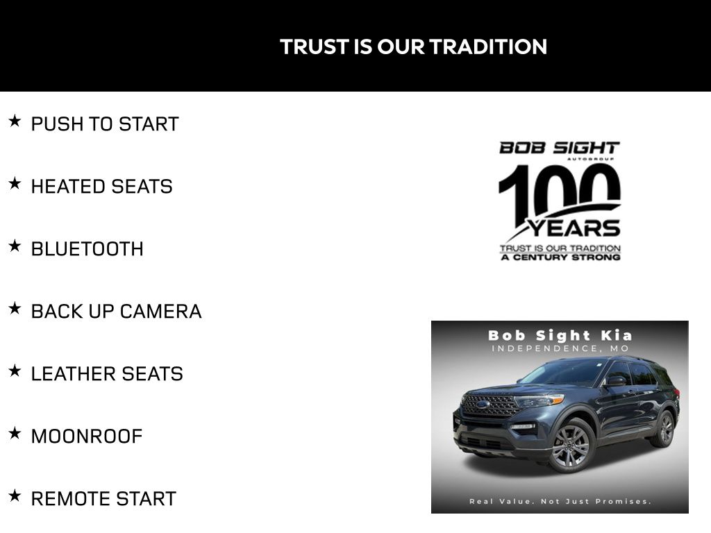 Used 2022 Ford Explorer XLT with VIN 1FMSK7DH4NGA83552 for sale in Kansas City