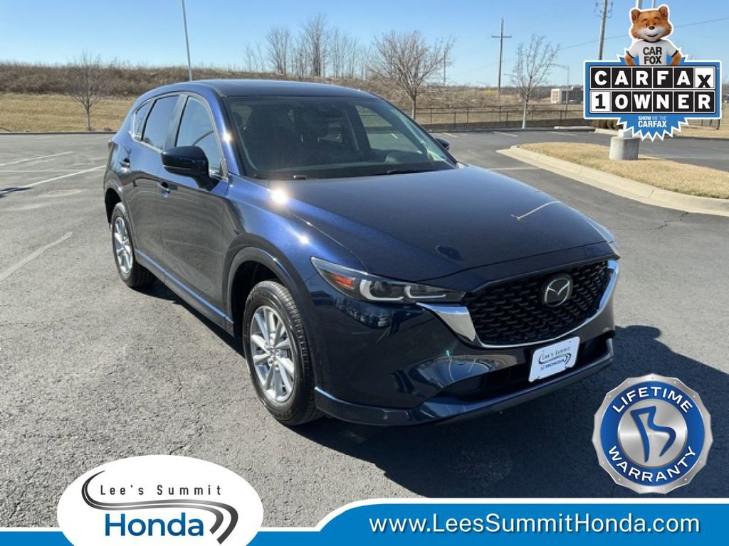 Deep Crystal Blue Mica 2025 Mazda CX-5 2.5 S Preferred AWD SUV / Crossover All-Wheel Drive 6-Speed Automatic