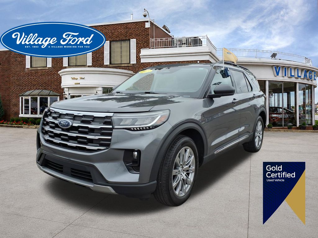 Carbonized Gray Metallic 2025 Ford Explorer SUV / Crossover All-Wheel Drive Automatic