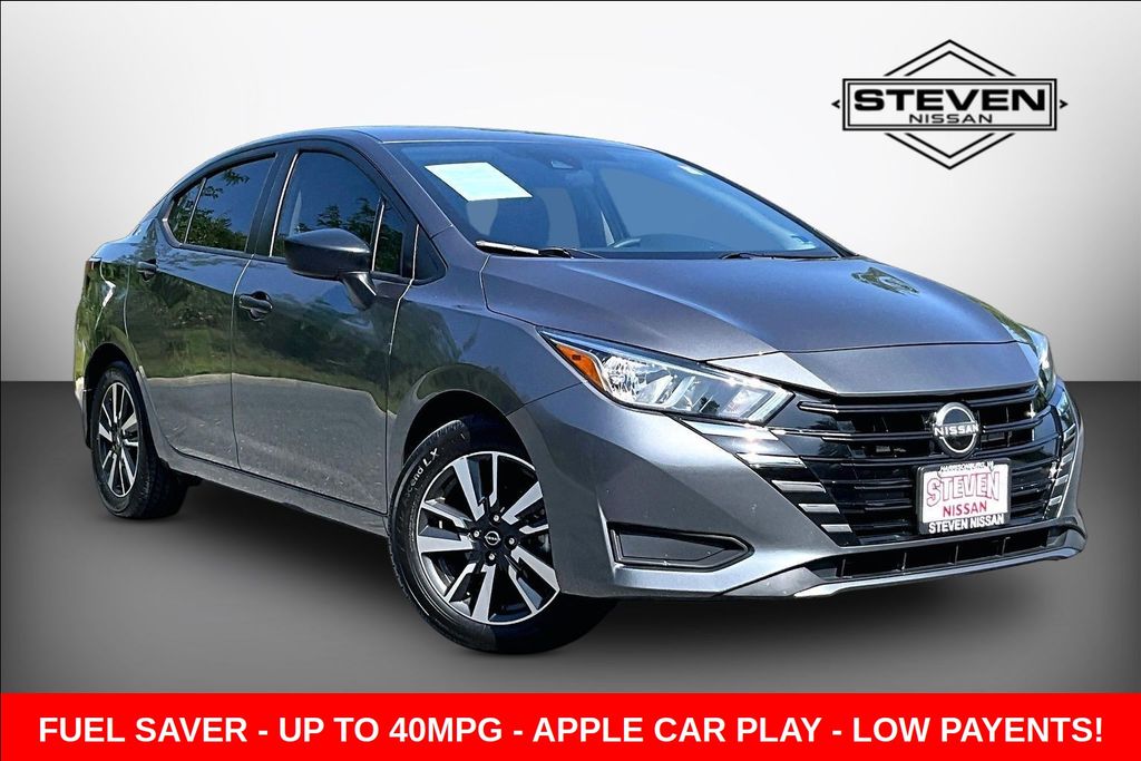 Gray (Gun Metallic) 2024 Nissan Versa Sedan Front-Wheel Drive Continuously Variable Transmission