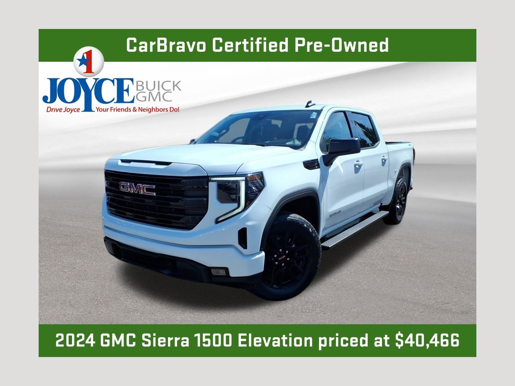 Summit White 2024 GMC Sierra 1500 Pickup Truck Four-Wheel Drive 8-Speed Automatic
