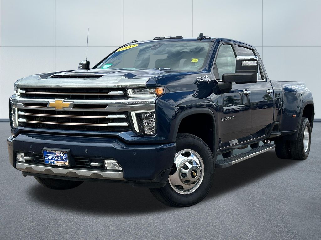 Northsky Blue Metallic 2022 Chevrolet Silverado 3500HD High Country Crew Cab 4WD Pickup Truck Four-Wheel Drive Automatic