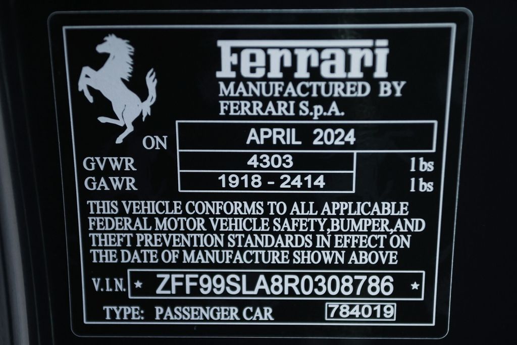 Certified Used 2024 Blue Ferrari Base image 41