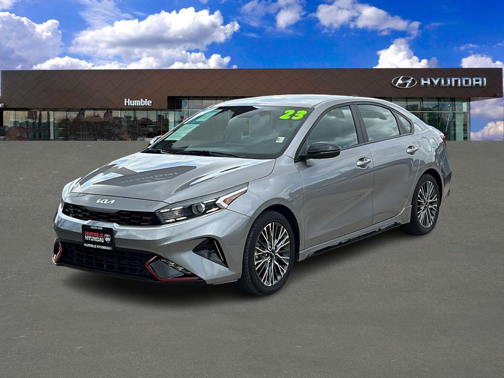 Steel Gray 2023 Kia Forte GT-Line FWD Sedan Front-Wheel Drive Continuously Variable Transmission