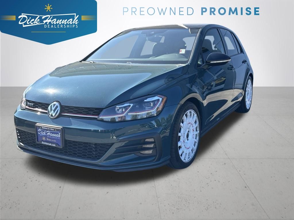 Great Falls Green Metallic 2018 Volkswagen Golf GTI Hatchback Front-Wheel Drive 6-Speed Dual Clutch