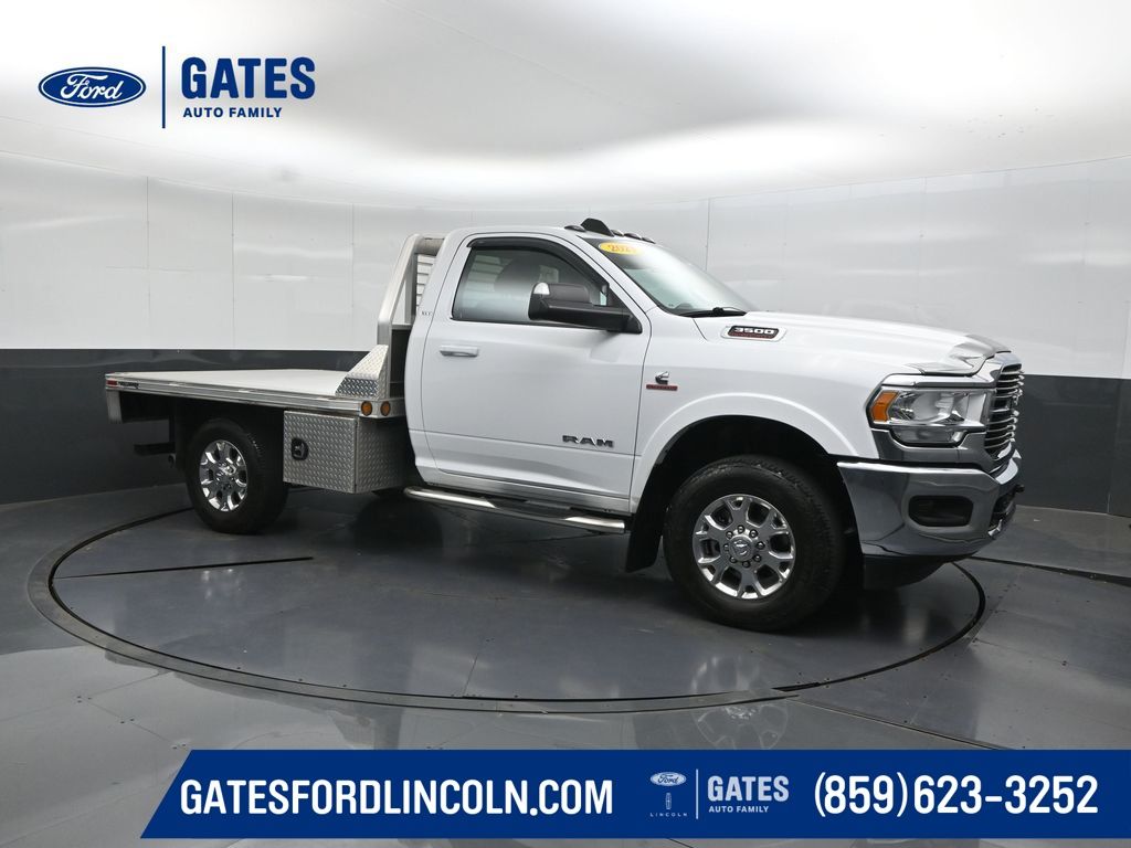 Bright White Clearcoat 2021 RAM 3500 Chassis SLT Regular Cab 4WD Pickup Truck Four-Wheel Drive 6-Speed Automatic