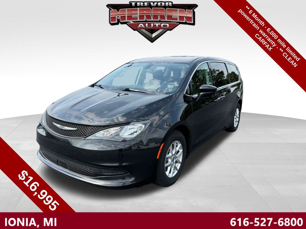 Brilliant Black Crystal Pearlcoat 2022 Chrysler Voyager Minivan Front-Wheel Drive 9-Speed Automatic