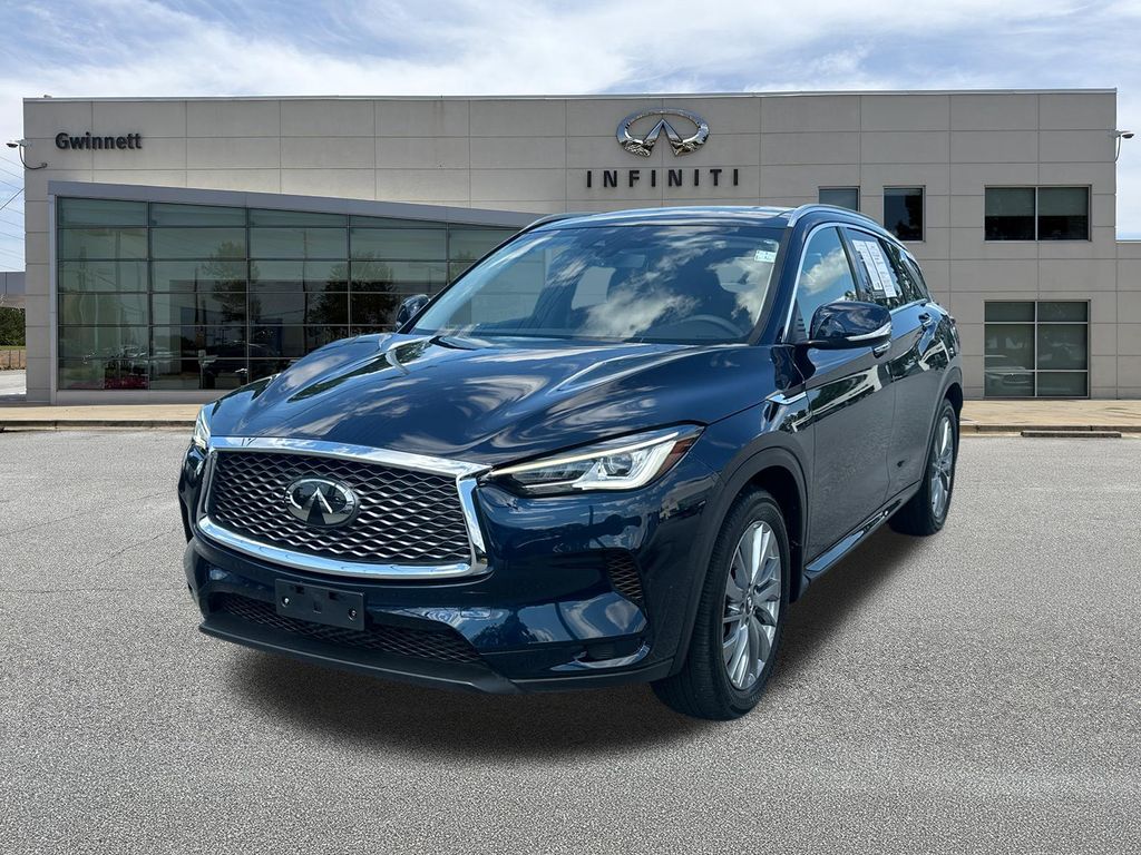 Hermosa Blue 2024 INFINITI QX50 SUV / Crossover Front-Wheel Drive Continuously Variable Transmission