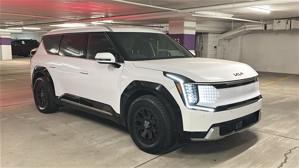Glacial White Pearl 2025 Kia EV9 Land AWD SUV / Crossover All-Wheel Drive 1-Speed Automatic