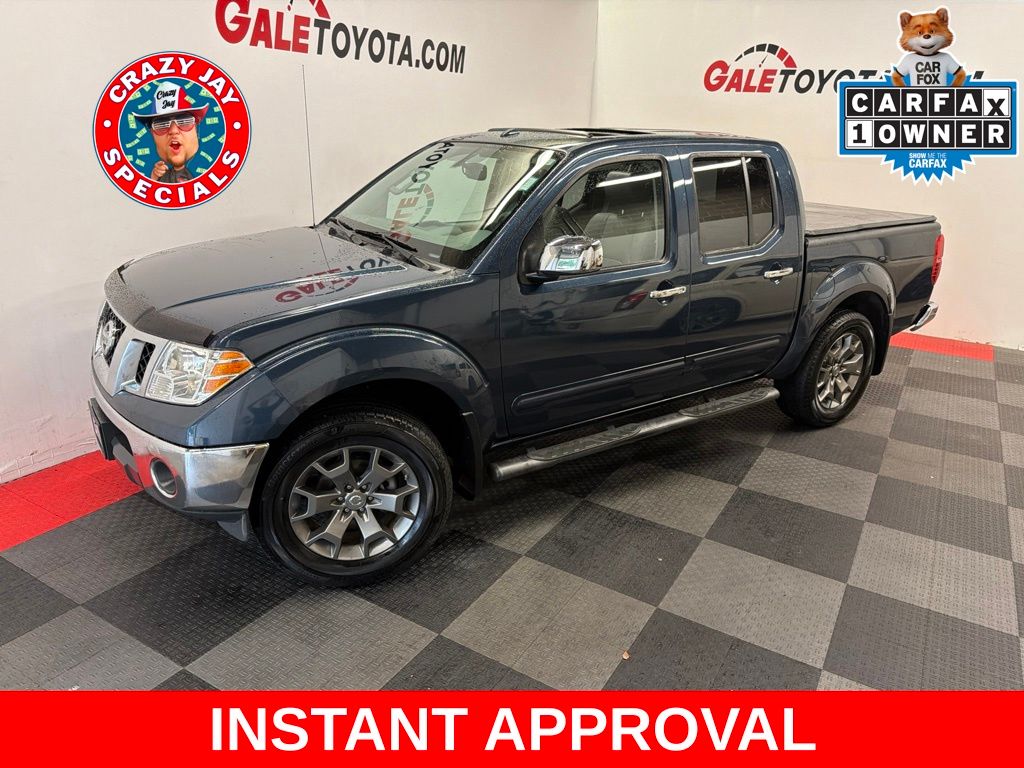 Arctic Blue 2016 Nissan Frontier Pickup Truck Four-Wheel Drive 5-Speed Automatic Overdrive