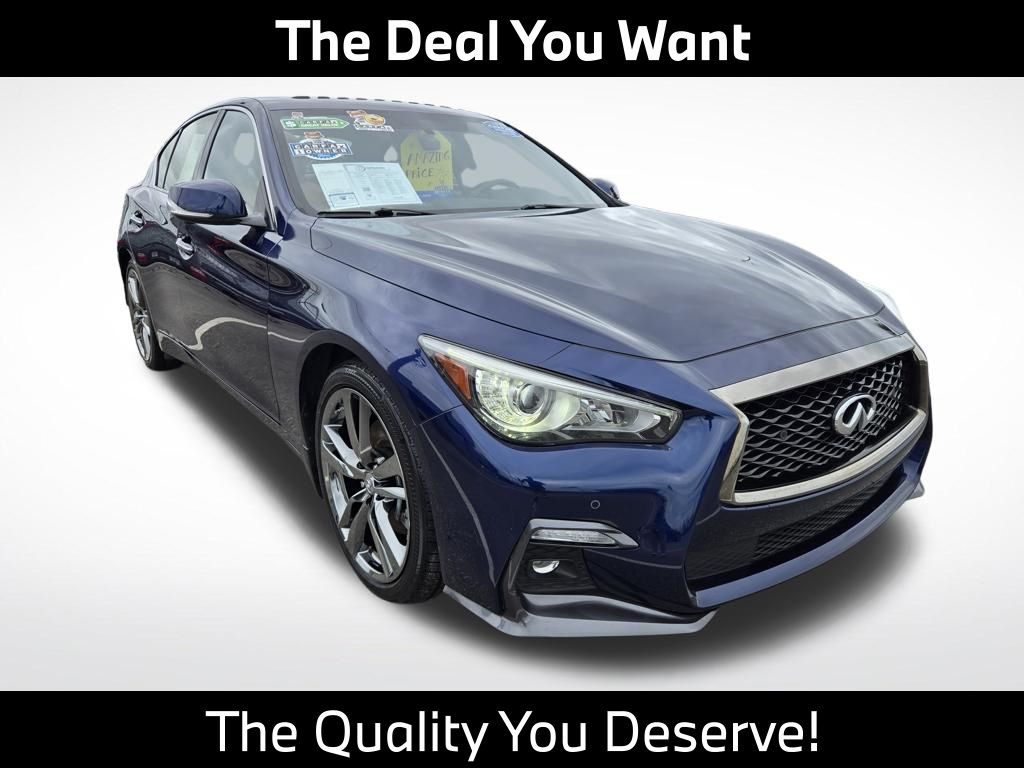 Grand Blue 2021 INFINITI Q50 Signature Edition AWD Sedan All-Wheel Drive 7-Speed Automatic Overdrive