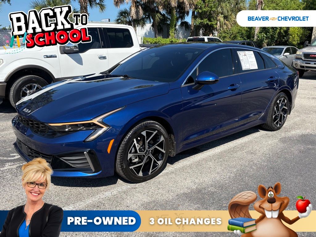 Blue 2025 Kia K5 Sedan Front-Wheel Drive 8-Speed Automatic